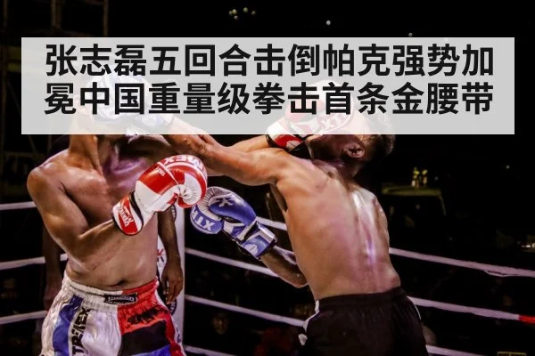 张志磊五回合击倒帕克强势加冕中国重量级拳击首条金腰带